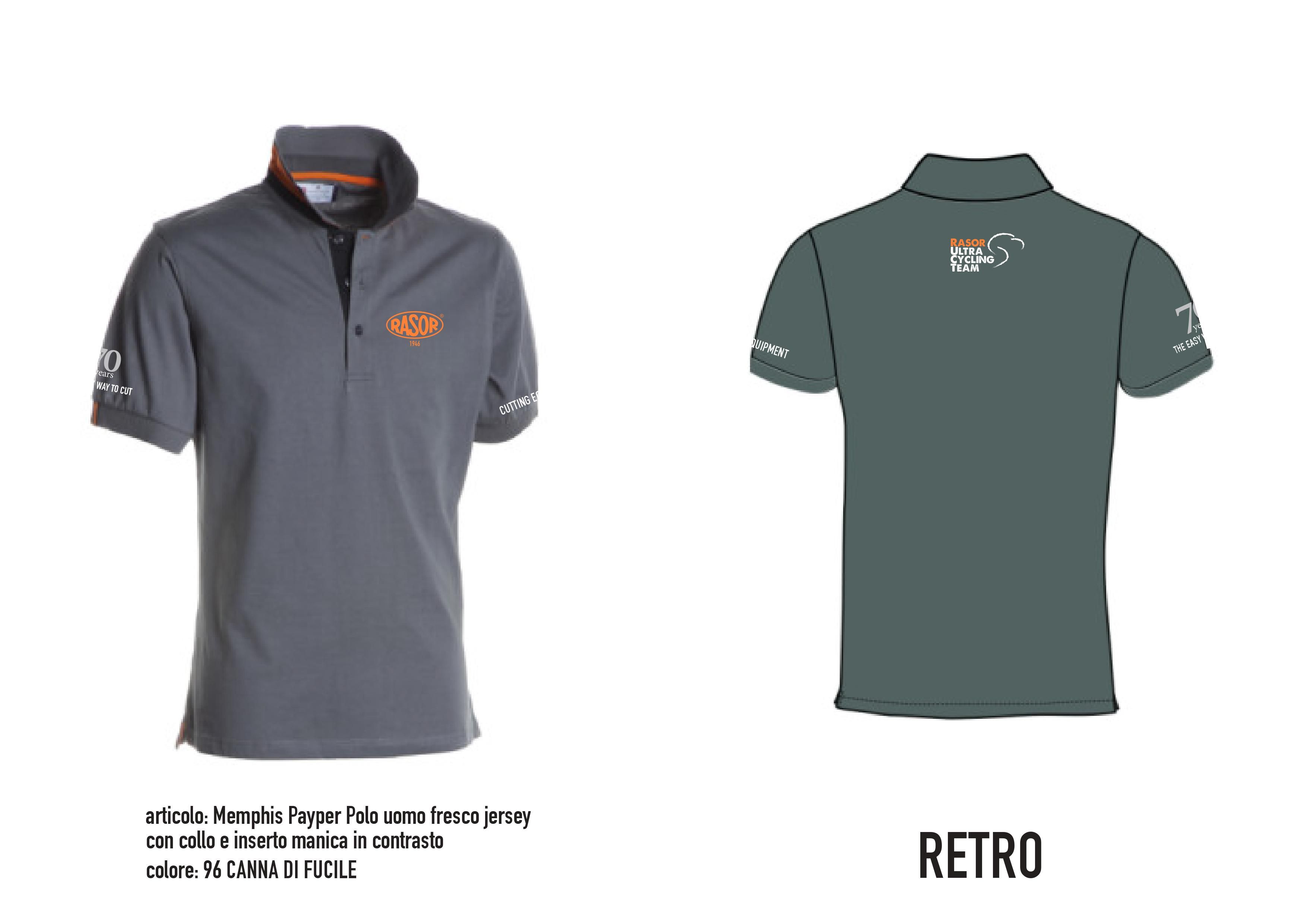 polo da lavoro personalizzata con logo aziendale, rasor, mvcomunicazione