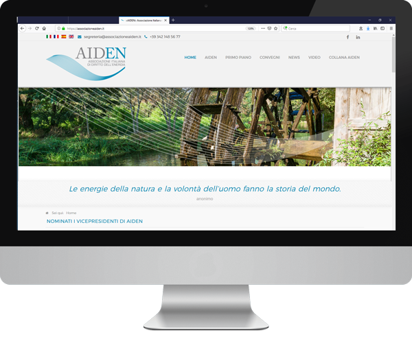sito web AIDEN, progettazione siti web milano, mvcomunicazione