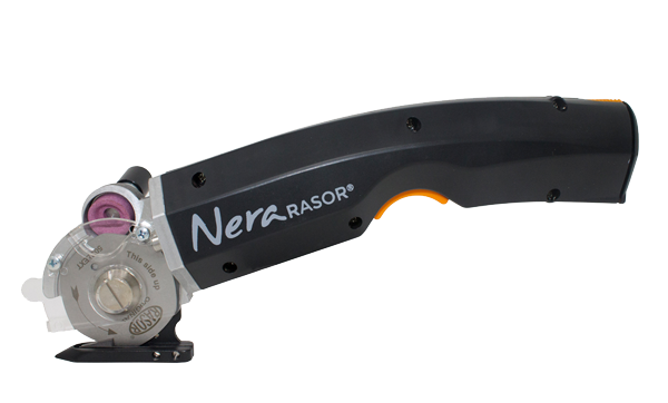 rasor, cutting unit, nera, logo progettato da mvcomunicazione