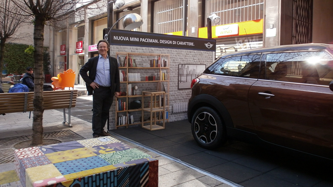 le zie di milano, sistema modulare libreria babele, allestimenti fuorisalone, mini, mvcomunicazione