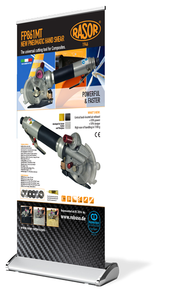 banner rasor, mvcomunicazione, progetti allestimenti e grafiche per  fiere