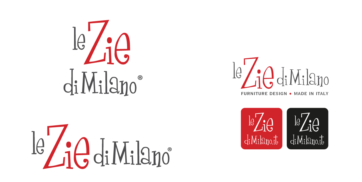 corporate Le Zie di Milano, logo, progettazione loghi milano, mvcomunicazione