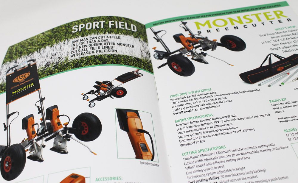 catalogo sportline, rasor, mvcomunicazione, progetti grafici e impaginazione milano