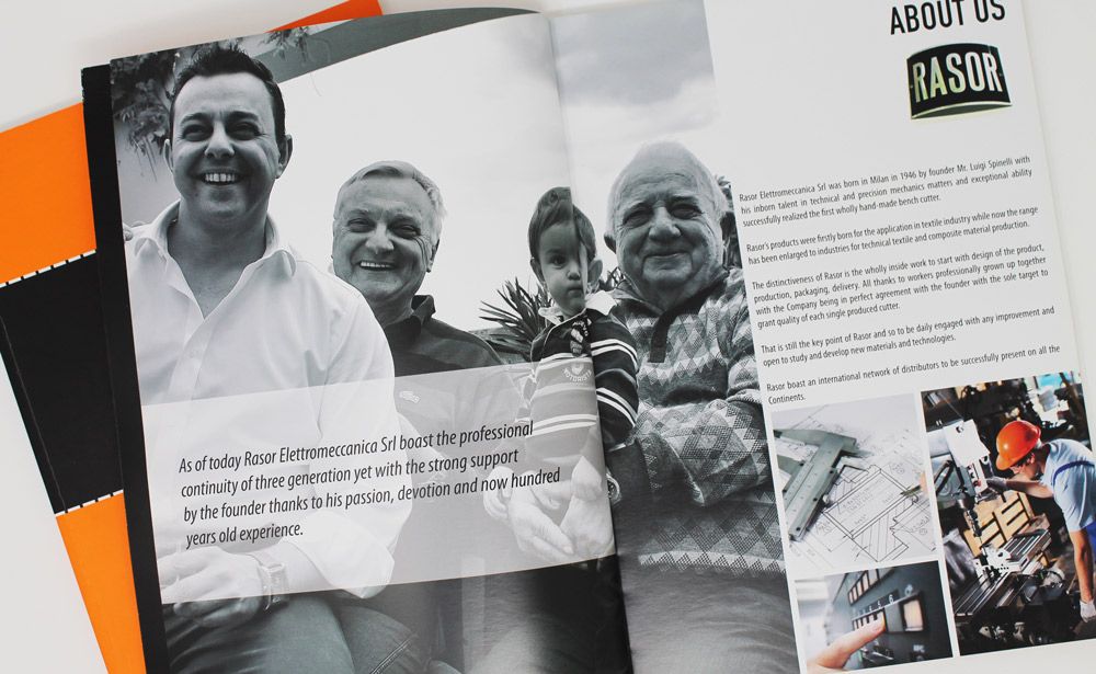 catalogo rasor, progetto grafico e impaginazione mvcomunicazione