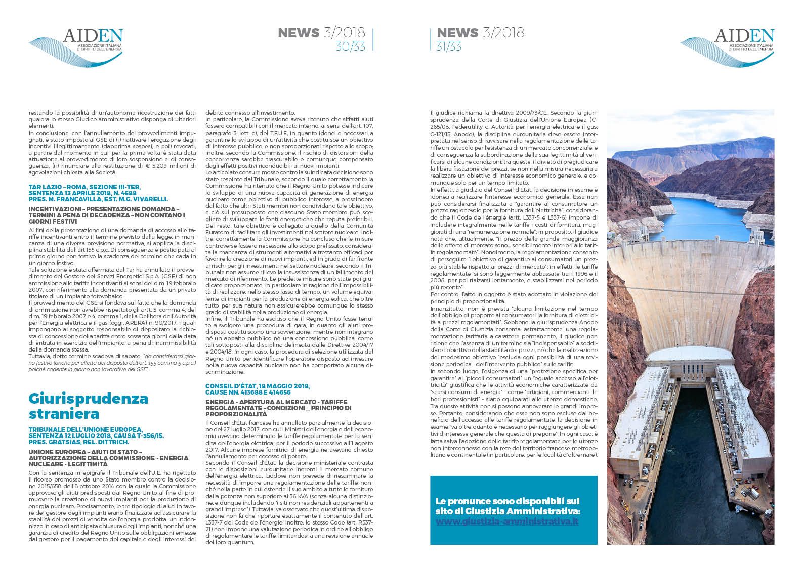 bollettino AIDEN, progetto grafico mvcomunicazione, editoria e impaginazione milano, associazione italiana di diritto dell'energia